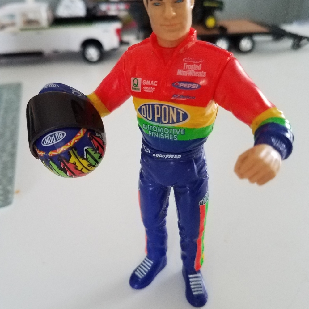 Jeff Gordon action figure with helmet